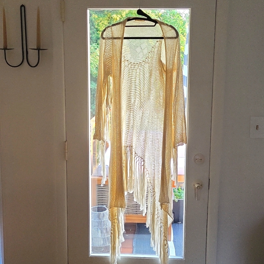 Vintage Spell and the Gypsy Lola Crochet Fringe Cardigan